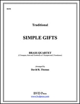 SIMPLE GIFTS BRASS QUARTET P.O.D. cover